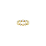 Round Diamond Bezel-Set Eternity Band in 14K Gold - 14K Yellow Gold