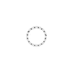 Round Diamond Bezel-Set Eternity Band in 14K Gold - 14K White Gold