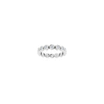 Round Diamond Bezel-Set Eternity Band in 14K Gold - 14K White Gold