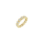 Round Diamond Bezel-Set Eternity Band in 14K Gold - 14K Yellow Gold