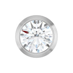 Round Diamond Bezel-Set Slide Pendant in 14K Gold - 14K White Gold