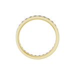 Round Lab-Grown Diamond Channel-Set Eternity Band in 14K Gold - 14K Yellow Gold