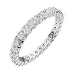 Round Lab-Grown Diamond Eternity Band in 14K Gold - 14K White Gold