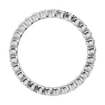 Round Lab-Grown Diamond Eternity Band in 14K Gold - 14K White Gold