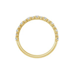 Round Lab-Grown Diamond Half Eternity Band in 14K Gold or Platinum - 14K Yellow Gold