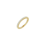 Round Lab-Grown Diamond Shared-Prong Eternity Band in 14K Gold - 14K Yellow Gold