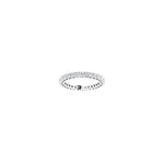 Round Lab-Grown Diamond Shared-Prong Eternity Band in 14K Gold - 14K White Gold