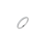 Round Lab-Grown Diamond Shared-Prong Eternity Band in 14K Gold - 14K White Gold