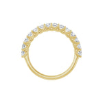 Round Lab-Grown Diamond Woven-Design Half Eternity Band in 14K Gold - 14K Yellow Gold
