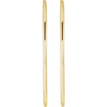 Tube Hoop Earrings in 14K Gold - 14K Yellow Gold