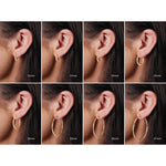 Tube Hoop Earrings in 14K Gold - 14K Yellow Gold
