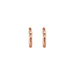 Tube Hoop Earrings in 14K Gold - 14K Rose Gold