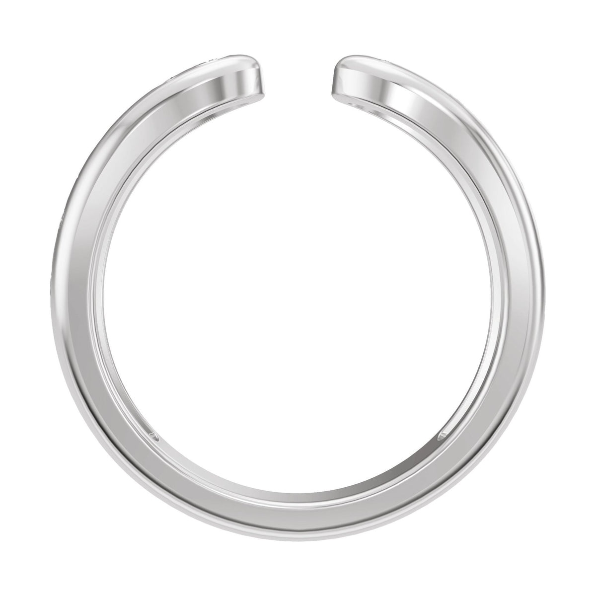 Vintage-Inspired Open Band in 14K Gold - 14K White Gold