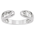 Vintage-Inspired Open Band in 14K Gold - 14K White Gold
