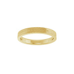 Wheat Patterned Band in 14K Gold - 14K Yellow Gold