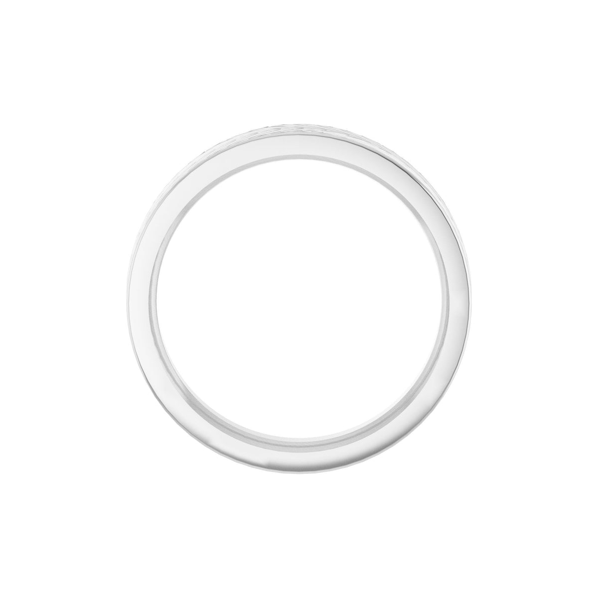 Wheat Patterned Band in 14K Gold - 14K White Gold