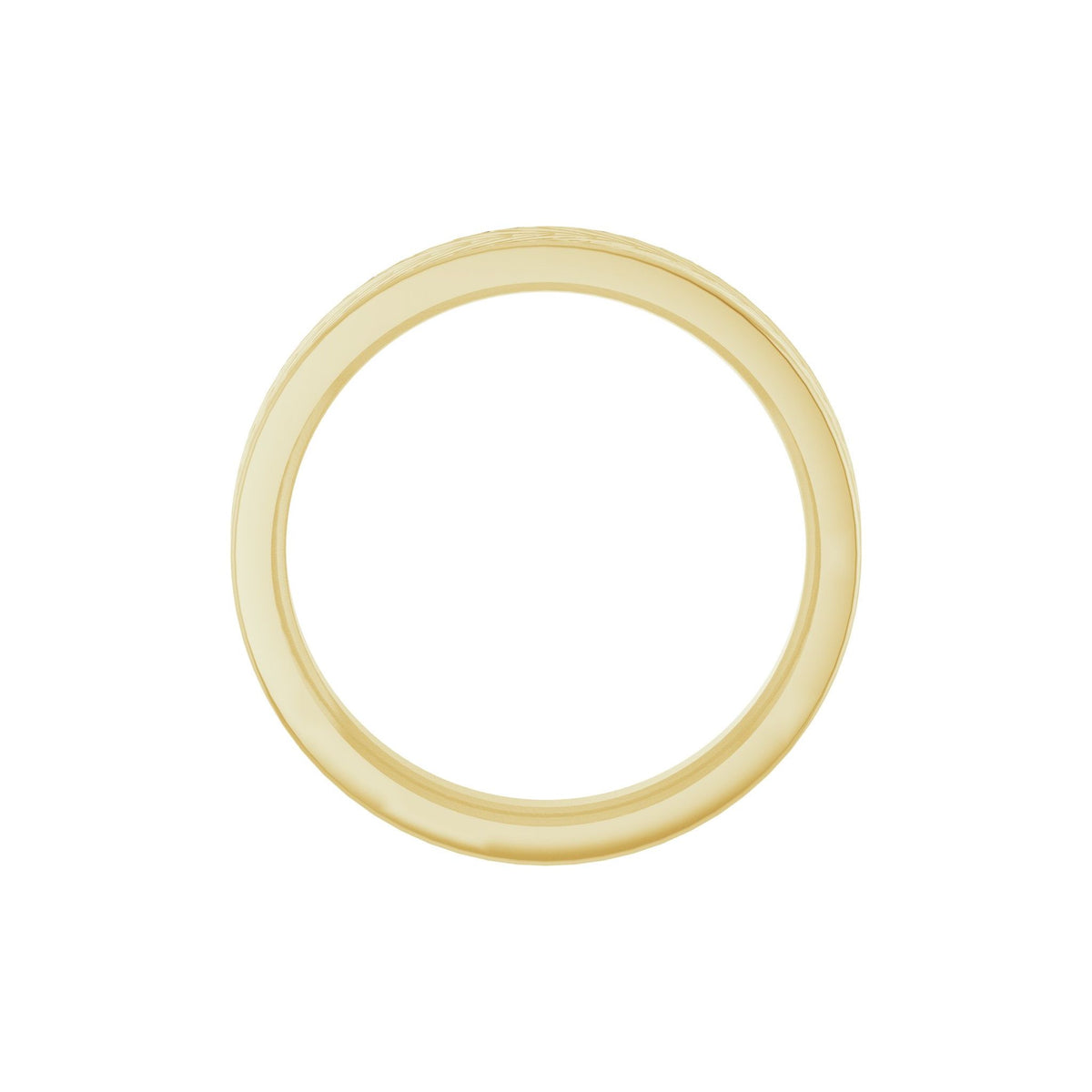 Wheat Patterned Band in 14K Gold - 14K Yellow Gold