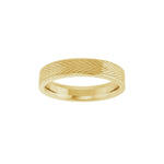 Wheat Patterned Band in 14K Gold - 14K Yellow Gold