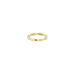 Woven-Design Band in 14K & 18K Gold or Platinum, 1.45mm Top - 18K Yellow Gold