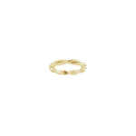 Woven-Design Band in 14K & 18K Gold or Platinum, 1.45mm Top - 14K Yellow Gold