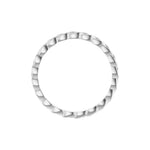 Woven-Design Band in 14K & 18K Gold or Platinum, 2mm Top - 14K White Gold