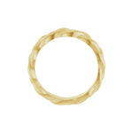 Woven-Design Band in 14K & 18K Gold or Platinum, 2mm Top - 18K Yellow Gold