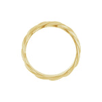 Woven-Design Band in 14K Gold, 6 mm - 14K Yellow Gold