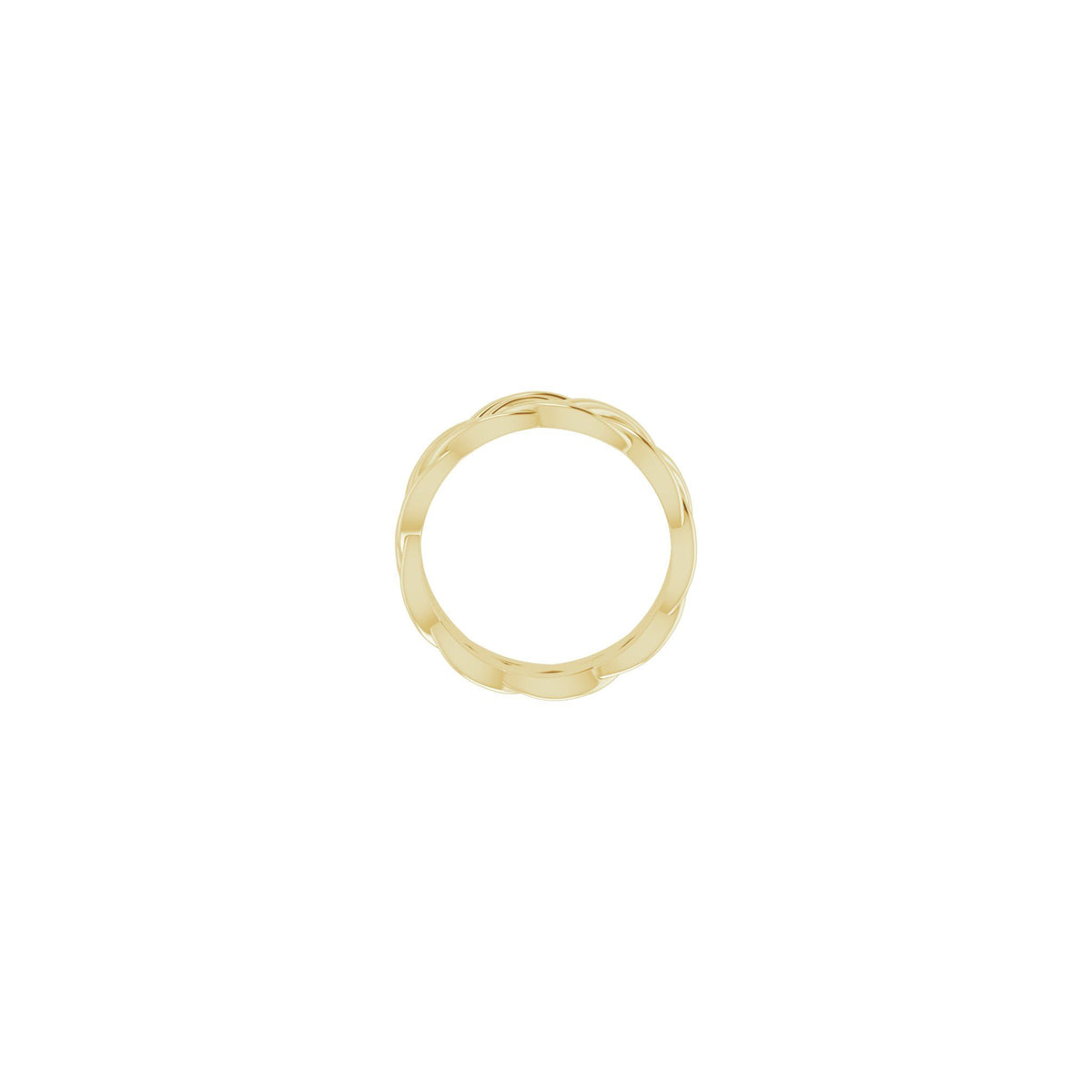 Woven-Design Band in 14K Gold, 8 mm - 14K Yellow Gold