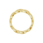 Woven-Design Band in 14K Gold, 8 mm - 14K Yellow Gold