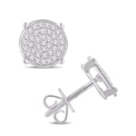 10 Karat White Gold 0.20 Carat Diamond Round Earrings - Picasso Gold & Diamond Jewelry