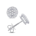 10 Karat White Gold 0.15 Carat Diamond Round Earrings-0125767-WG - Picasso Gold & Diamond Jewelry