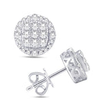 10 Karat White Gold 0.46 Carat Diamond Round Earrings-0125976-WG - Picasso Gold & Diamond Jewelry