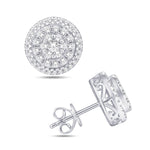 10 Karat White Gold 0.71 Carat Diamond Round Earrings-0125993-WG - Picasso Gold & Diamond Jewelry