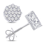 10 Karat White Gold 0.20 Carat Diamond Round Earrings-0125998-WG - Picasso Gold & Diamond Jewelry