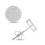 10 Karat White Gold 0.14 Carat Diamond Round Earrings - Picasso Gold & Diamond Jewelry