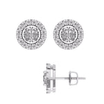 10 Karat White Gold 0.50 Carat Diamond Round Earrings-0130048-WG - Picasso Gold & Diamond Jewelry