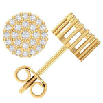 10 Karat Yellow Gold 0.30 Carat Diamond Round Earrings-0130067-YG - Picasso Gold & Diamond Jewelry