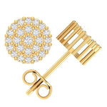 10 Karat Yellow Gold 2.00 Carat Diamond Round Earrings - Picasso Gold & Diamond Jewelry