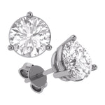 14 Karat White Gold 0.52 Carat Diamond Round Earrings - Picasso Gold & Diamond Jewelry