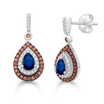 14 Karat White Gold 1.62 Carat Diamond Pear Earrings - Picasso Gold & Diamond Jewelry