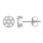10 Karat White Gold 0.49 Carat Diamond Round Earrings - Picasso Gold & Diamond Jewelry