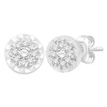 10 Karat White Gold 0.26 Carat Diamond Round Earrings - Picasso Gold & Diamond Jewelry