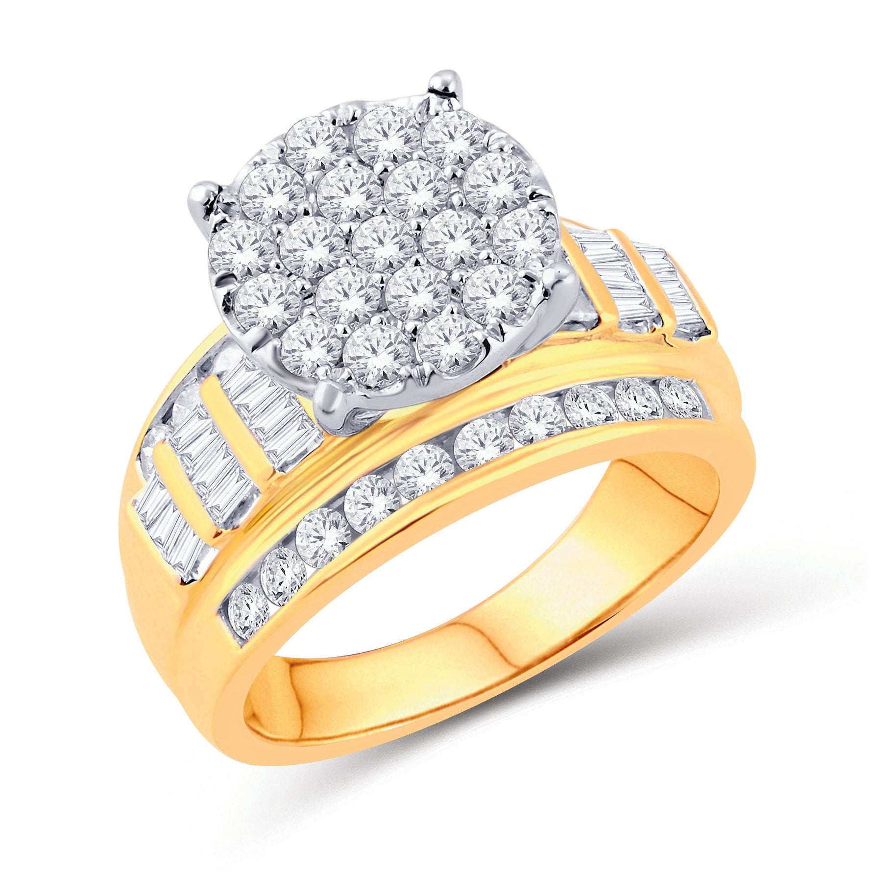 10 Karat Yellow Gold 0.50 Carat Diamond Round Ladies Ring - Picasso Gold & Diamond Jewelry