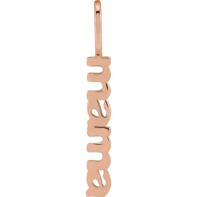 14K Gold Mama Charm/Pendant - Picasso Gold & Diamond Jewelry