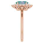 14K Gold Lab-Grown Alexandrite & 3/8 CTW Natural Diamond Ring - Picasso Gold & Diamond Jewelry