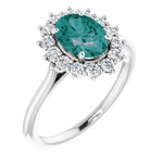 14K Gold Lab-Grown Alexandrite & 3/8 CTW Natural Diamond Ring - Picasso Gold & Diamond Jewelry