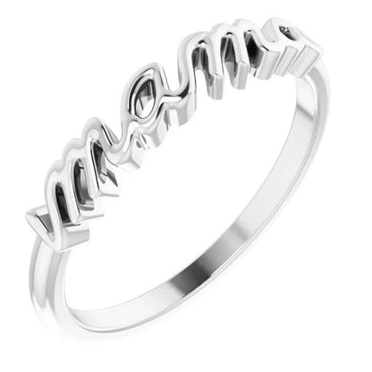 14K Gold Mama Ring