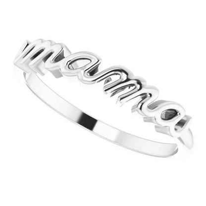 14K Gold Mama Ring
