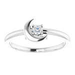 14K Yellow 1/10 CT Natural Diamond Celestial Ring - Picasso Gold & Diamond Jewelry