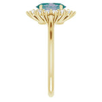 14K Gold Lab-Grown Alexandrite & 3/8 CTW Natural Diamond Ring - Picasso Gold & Diamond Jewelry